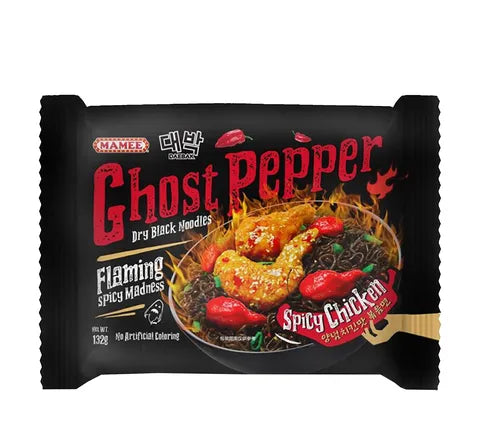 Daebak Ghost Pepper Spicy Chicken - Multipakke (4 x 129 gr)
