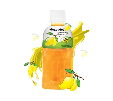 Mogu Mogu Mango Flavored Drink With Nata de Coco - Multi Pack (6 x 320 ml)