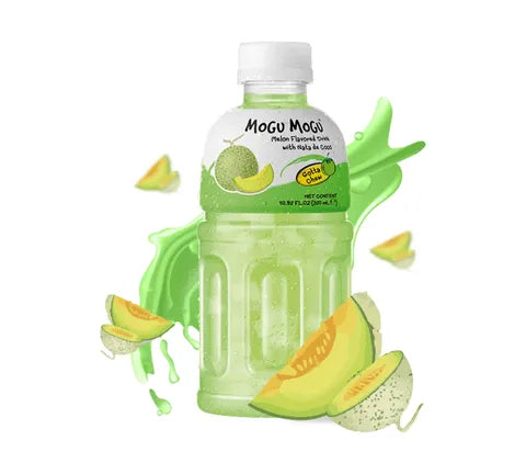 Mogu Mogu Melon Flavored Drink With Nata de Coco  - Multi Pack (6 x 320 ml)