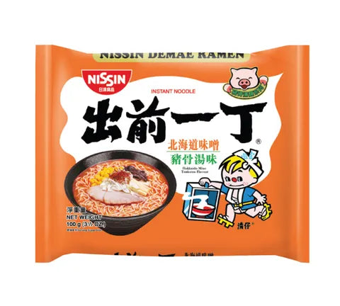 Nissin Demae Ramen Hokkaido Miso Tonkotsu Smaak (100 gr)