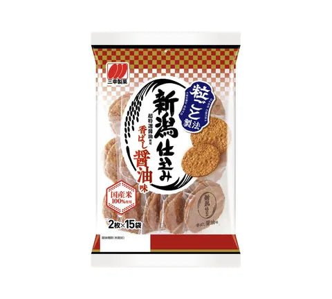 Sanko Seika riskiks - Niigata riskiks med soya smag, 30 stk. (126 g)