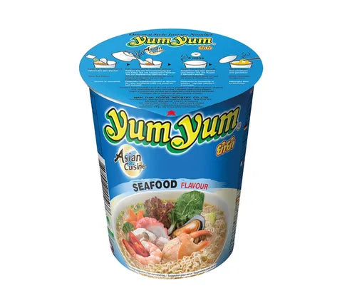 Yum Yum Meeresfrüchte-Geschmacksbecher - Multipack (12 x 70 gr)